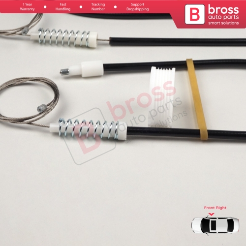 Window Regulator Repair Kit Front Right for Mercedes E Series W211 S211 2002-2009 4/5 Door A2117200446