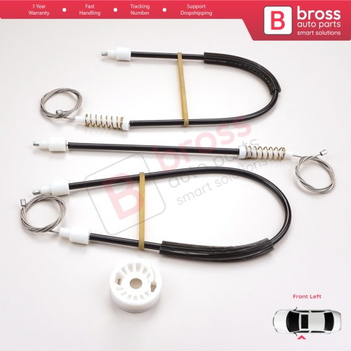 Window Regulator Repair Kit Front Left for Mercedes E Series W211 S211 2002-2009 4/5 Door A2117200346