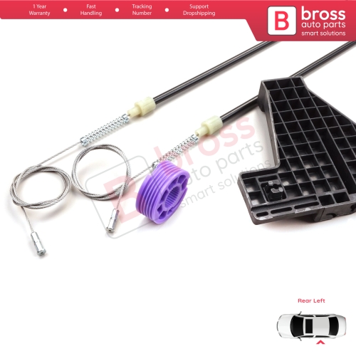 Window Regulator Repair Kit Rear Left for Audi A3 MK2 8P 8PA 8P1 2003-2013 4/5 Door 8P4839461