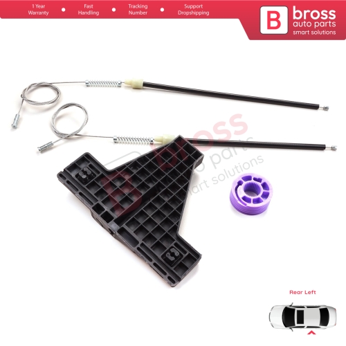 Window Regulator Repair Kit Rear Left for Audi A3 MK2 8P 8PA 8P1 2003-2013 4/5 Door 8P4839461