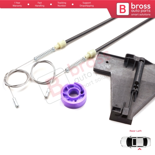 Window Regulator Repair Kit Rear Left for Audi A3 MK2 8P 8PA 8P1 2003-2013 4/5 Door 8P4839461