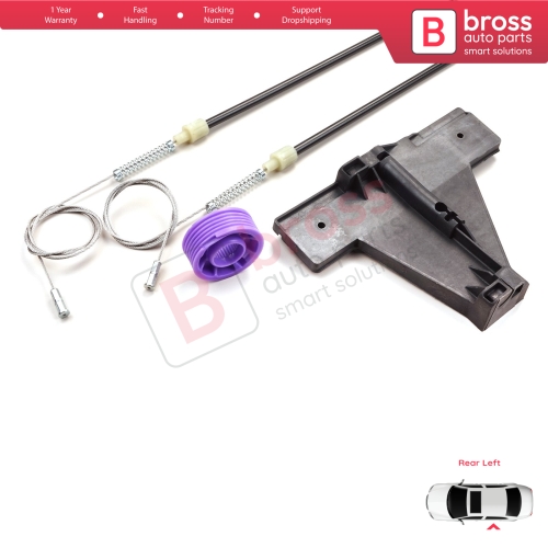 Window Regulator Repair Kit Rear Left for Audi A3 MK2 8P 8PA 8P1 2003-2013 4/5 Door 8P4839461