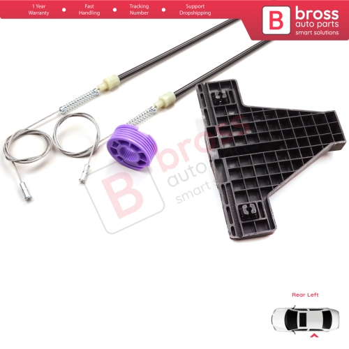 Window Regulator Repair Kit Rear Left for Audi A3 MK2 8P 8PA 8P1 2003-2013 4/5 Door 8P4839461
