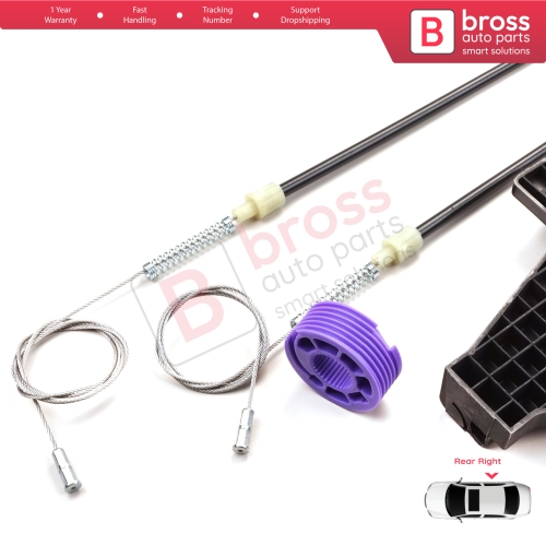 Window Regulator Repair Kit Rear Right for Audi A3 MK2 8P 8PA 8P1 2003-2013 4/5 Door 8P4839462