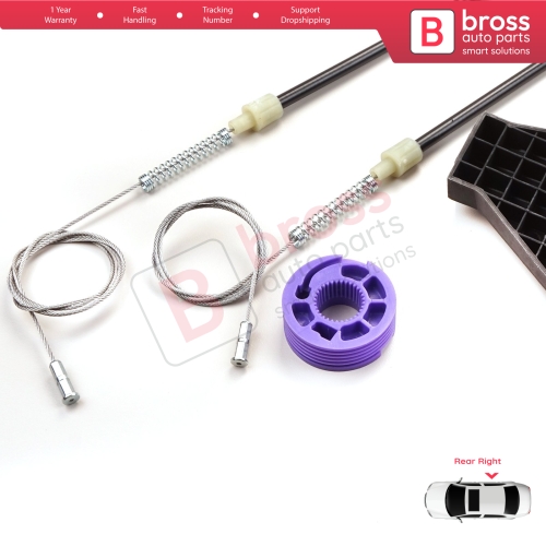 Window Regulator Repair Kit Rear Right for Audi A3 MK2 8P 8PA 8P1 2003-2013 4/5 Door 8P4839462