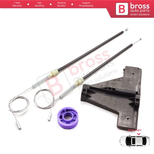 Window Regulator Repair Kit Rear Right Door for Audi A3 5 Door HB 8PA 2004-2009