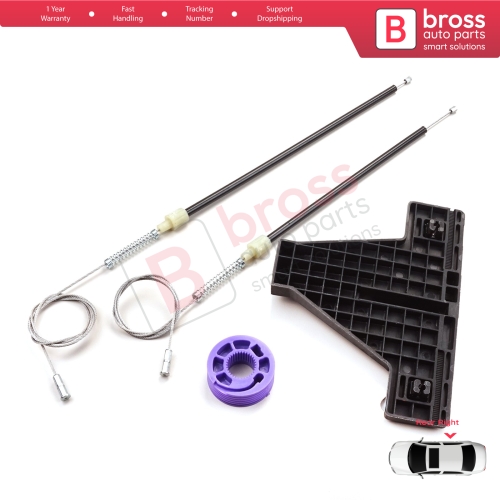Window Regulator Repair Kit Rear Right for Audi A3 MK2 8P 8PA 8P1 2003-2013 4/5 Door 8P4839462