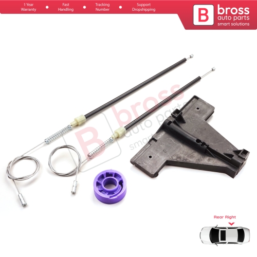Window Regulator Repair Kit Rear Right for Audi A3 MK2 8P 8PA 8P1 2003-2013 4/5 Door 8P4839462