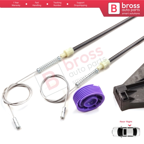 Window Regulator Repair Kit Rear Right for Audi A3 MK2 8P 8PA 8P1 2003-2013 4/5 Door 8P4839462