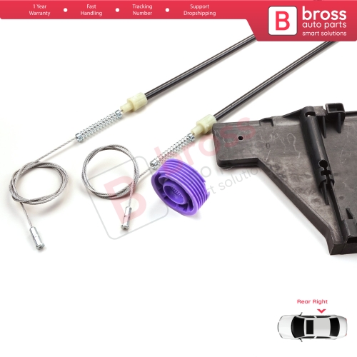 Window Regulator Repair Kit Rear Right for Audi A3 MK2 8P 8PA 8P1 2003-2013 4/5 Door 8P4839462