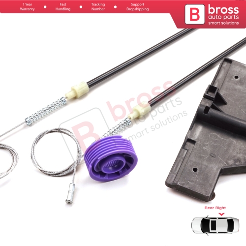 Window Regulator Repair Kit Rear Right for Audi A3 MK2 8P 8PA 8P1 2003-2013 4/5 Door 8P4839462