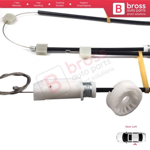 Window Regulator Repair Kit Rear Left for Mercedes CLS Class C219 W219 2004-2011 A2197300746