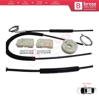 Window Regulator Repair Kit with Wheel Front Right Door for Citroen C4 Picasso 2006-On