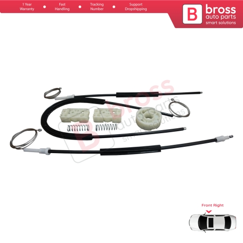 Power Window Regulator Repair Set Front Right for Citroen C4 Picasso MK1 UD Grand UA 2006-2013 MPV 9222CT