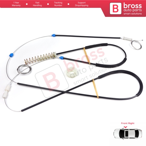 Window Regulator Repair Kit Right for Mini Cooper MK1 R50 R52 R53 2001-2008 2/3 Door HB Convertible 51337039452