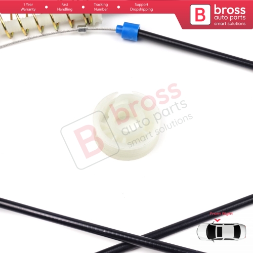 Window Regulator Repair Kit Right for Mini Cooper MK1 R50 R52 R53 2001-2008 2/3 Door HB Convertible 51337039452