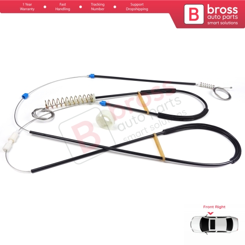 Window Regulator Repair Kit Right for Mini Cooper MK1 R50 R52 R53 2001-2008 2/3 Door HB Convertible 51337039452