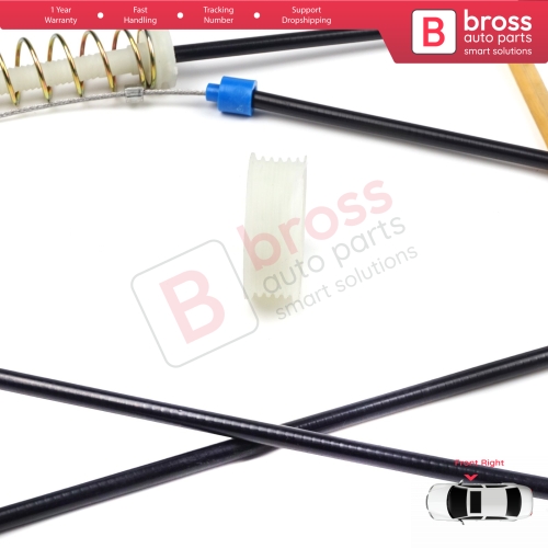 Window Regulator Repair Kit Right for Mini Cooper MK1 R50 R52 R53 2001-2008 2/3 Door HB Convertible 51337039452