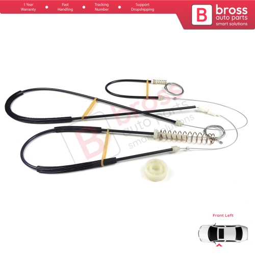 Window Regulator Repair Kit Left for Mini Cooper MK1 R50 R52 R53 2001-2008 2/3 Door HB Convertible 51337039451