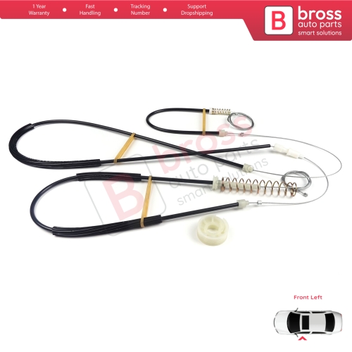 Window Regulator Repair Kit Left for Mini Cooper MK1 R50 R52 R53 2001-2008 2/3 Door HB Convertible 51337039451