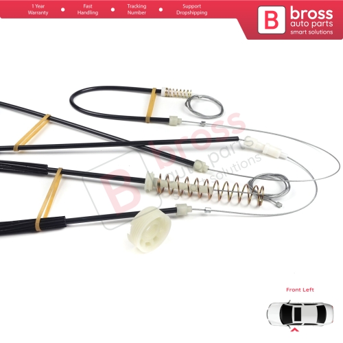 Window Regulator Repair Kit Left for Mini Cooper MK1 R50 R52 R53 2001-2008 2/3 Door HB Convertible 51337039451