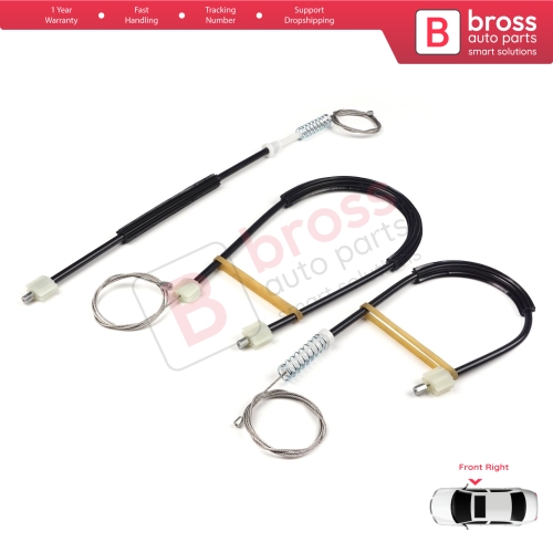  Window Regulator Repair Kit Front Right for Vauxhall Opel Astra J P10 MK6 2009-2016 4/5 Door 13350759
