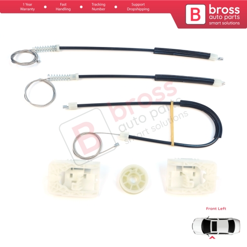 Window Regulator Repair Kit Front Left for Vauxhall Opel Astra J P10 MK6 2009-2016 4/5 Door 13350757