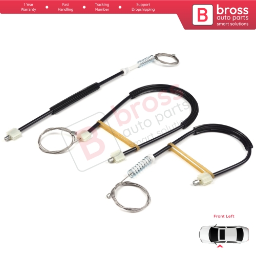 Window Regulator Repair Kit Front Left for Vauxhall Opel Astra J P10 MK6 2009-2016 4/5 Door 13350757