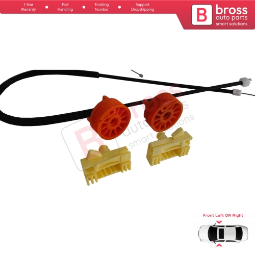 Power Window Regulator Repair Set Front Left or Right for Citroen C3 Pluriel MK1 Convertible 2003-2010 9221P1 9222N9