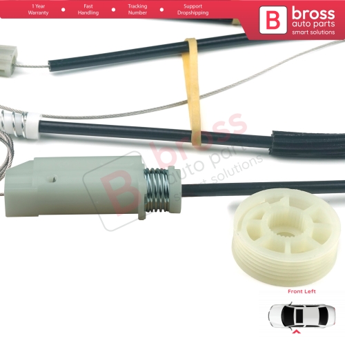 Window Regulator Repair Kit Left for Audi TT MK2 8J3 8J9 2006-2014 2-Door Coupe Convertible 8J0837461