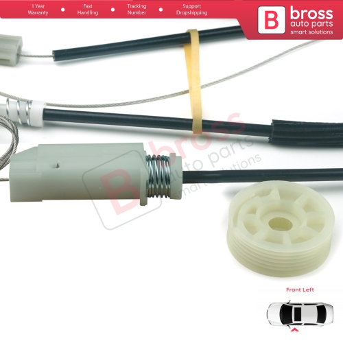 Window Regulator Repair Kit Left for Audi TT MK2 8J3 8J9 2006-2014 2-Door Coupe Convertible 8J0837461