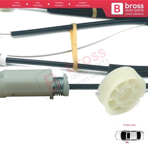 Window Regulator Repair Kit Left for Audi TT MK2 8J3 8J9 2006-2014 2-Door Coupe Convertible 8J0837461