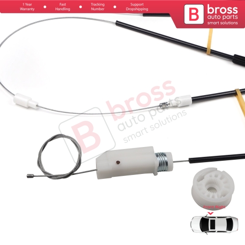 Window Regulator Repair Kit Front Right for Mercedes CLK Class MK2 W209 C209 A209 2002-2009 2-Door Coupe Convertible A2097200846
