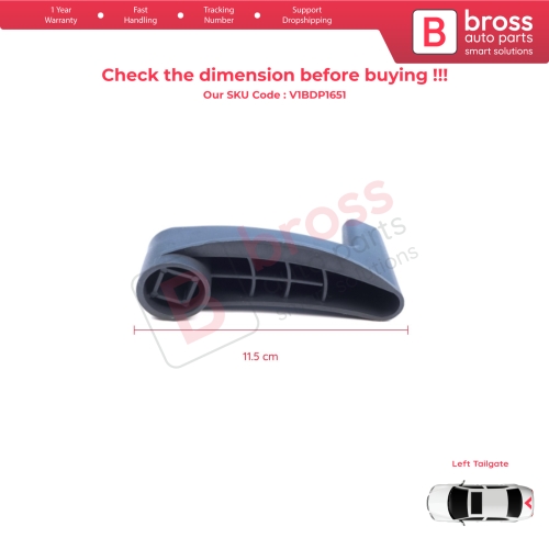 Rear Left Trunk Tailgate Door Inner Opener Handle For Ram Promaster 2014- Opel Movano 2021– Iveco Daily 2006- Toyota Proace Max 53282489 1ZP90JXWAB