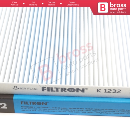 Cabin Air Particulate Pollen Filter Genuine FILTRON K 1232 for Kia Carens FJ Sportage MK2 Rio JB UB Carens UN Cerato TD Shuma TD