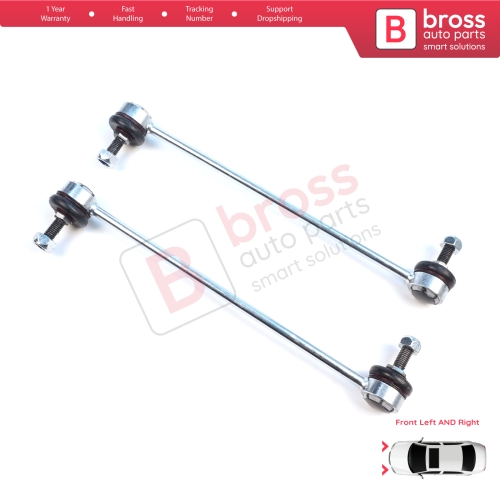 2 Pieces Front Sway Bar Stabilizer Link for Renault Laguna MK3 Mazda 3 5 Axela Biante CC Premacy CR Volvo S40 2 V50 C70 2 V40 3M513B438AB