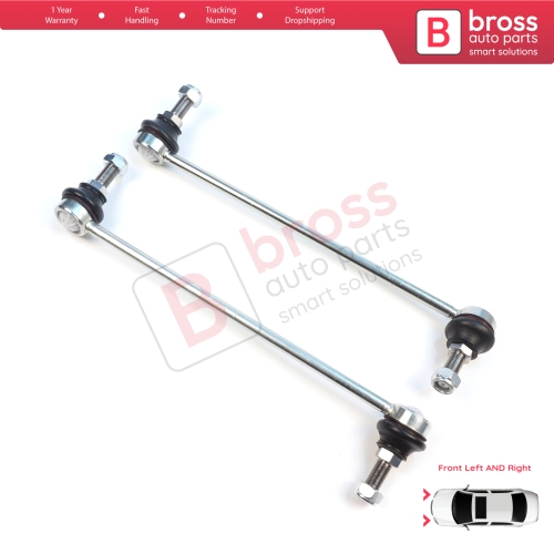 2 Pieces Front Left Right Sway Bar Stabilizer Link for Renault Koleos MK1 2 Scenic Megane E-Tech QM5 QM6 Infiniti QX60 546681AA0A