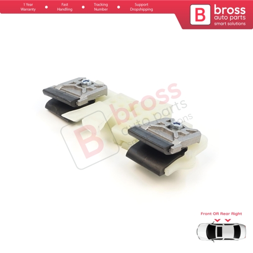 Window Regulator Repair Clips Right Door for Ford Fiesta MK6 CB1 CCN JA8 JR8 2008-2017 4/5 Door 1568365 1567309