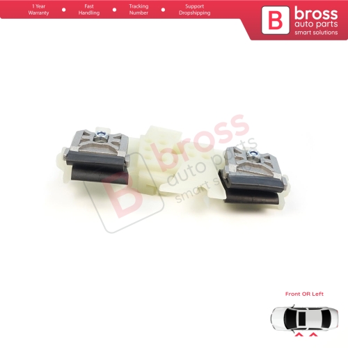 Window Regulator Repair Clips Left Door for Ford Fiesta MK6 CB1 CCN JA8 JR8 2008-2017 4/5 Door 1573811 1568451