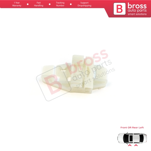 Window Regulator Repair Clips Front or Rear Left Door for Renault Scenic Grand Scenic MK2 JM0/1 2003-2009 8200118777