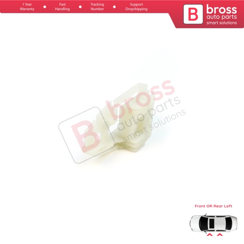 Window Regulator Repair Clips Front or Rear Left Door for Renault Scenic Grand Scenic MK2 JM0/1 2003-2009 8200118777