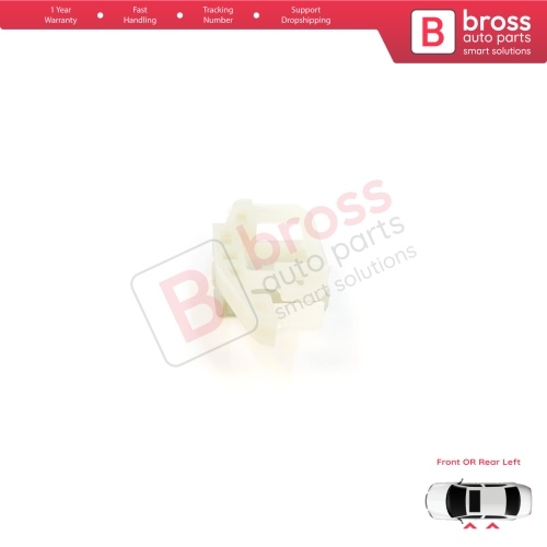 Window Regulator Repair Clips Front or Rear Left Door for Renault Scenic Grand Scenic MK2 JM0/1 2003-2009 8200118777