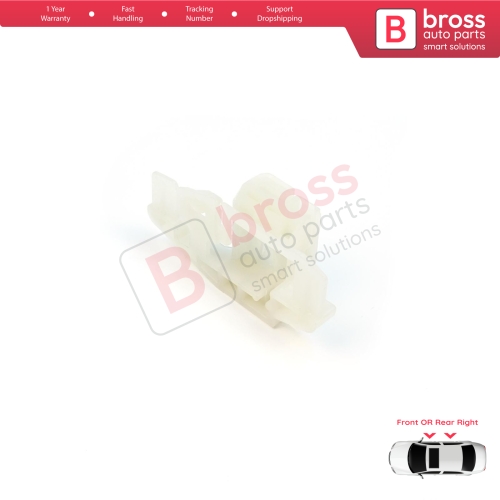 Window Regulator Repair Clips Front or Rear Right Door for Renault Scenic Grand Scenic MK2 JM0/1 2003-2009 8200118775