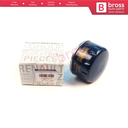 Oil Filter Genuine Renault MAIS 7700274177 for VAZ Lada Largus K7M K4M 2012-On 5-Door Station Wagon Van Cross