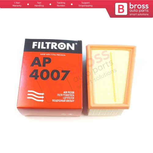 Air Insert Filter Genuine FILTRON AP 4007 for Nissan Almera MK3 Bluebird MK2 Kubistar X76 Primastar X83 Terrano MK3 with K4M F4R Motor