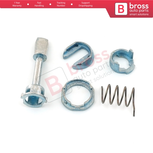 Front Door Lock Barrel Repair Kit 3B0837167 51.5 mm for Seat Toledo MK2 Typ 1M2 1999-2006