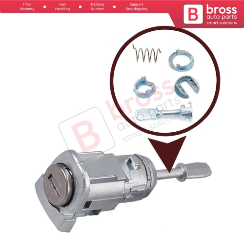 Front Door Lock Barrel 45 mm Repair Kit 1U0837167E for VW Fox 5Z Beetle 1Y