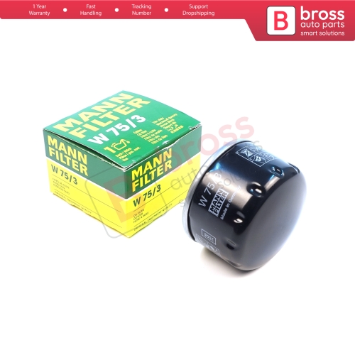 Oil Filter Genuine MANN W75/3 W 75/3 7700274177 for Mitsubishi Carisma Space Star Suzuki Grand Vitara Jimny Samurai