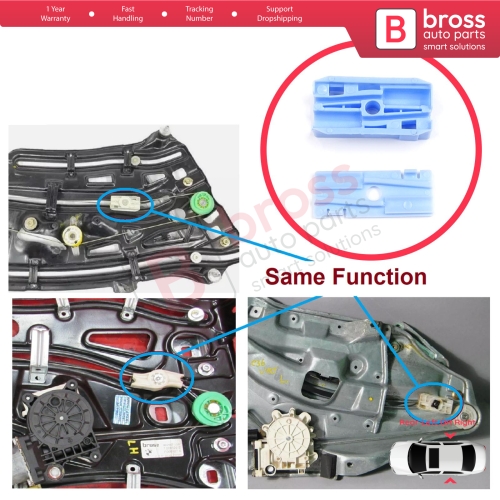 Rear Quarter Window Regulator Repair Clips for BMW 3 Series E36 E46 M3 318 320 323 325 328 6 E63 650i 650Ci Coupe Convertible